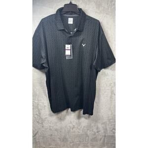 Callaway NEW Polo Shirt Mens XXL Black Caviar Opti-Dri UPF